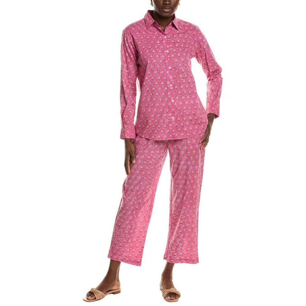 Mer St. Barth Womens  2Pc Clementine Top & Pant Set, Pink